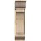 Ekena Millwork Legacy Traditional Rough Sawn Bracket w/ Offset Brace, Douglas Fir, 8"W x 20"D x 32"H BKT0806X20X32LEC01RDF - alternate 4